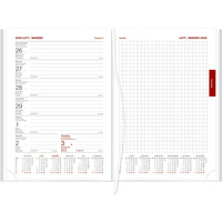 Kalendarz Vivella A5 tygodniowy z notesem p. biay Nr kat. 216 A5TNB czarny 2024 WOKӣ NAS