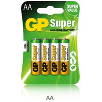 Bateria alkaliczna GP SUPER LR6/AA (4szt) 1, 5V GPPCA15AS015