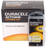 Baterie do aparatw suchowych (6szt.) DURACELL Activair 10 1.45 V