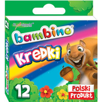 Kredki BAMBINO 12kolorw w pudeku kartonowym St.Majewski