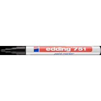 Marker EDDING lakierowy 751 czarny końcowka okrągła 1-2mm
