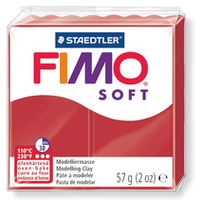 Kostka FIMO soft 57g, czerwie witeczna - edycja limitowana, masa termoutwardzalna, Staedtler S 8020-2P