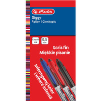 Cienkopis Diggy 0, 5mm czarny 9476570 Herlitz