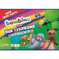 Blok rysunk. kol. kart.BAMBINO PLUS A3 16 k. zota i srebrna k. ST.MAJEWSKI (X)