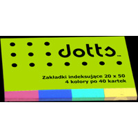 Zakadka indeksujca DOTTS 20x50 4x40kartek transparentna(NSP20/50/T/D)
