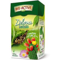 Herbata BIG-ACTIVE kawa.OPUNCJI 100g liciasta zielona