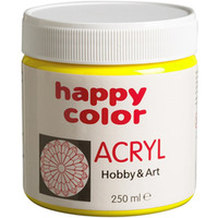 (WYCOFANE)Farba akrylowa 250ml cytrynowa HA 7370 0250- 12 HAPPY COLOR