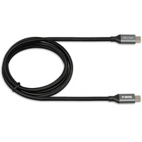 Kabel do transferu danych i zasilania USB 2w1 TYP C czarny 1m (2A) Ibox IKUMTC