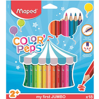 Kredki trjktne MAPED COLORPEPS JUMBO 18kolorw 834012