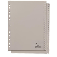 Przekadki PP A4 szare, nadr. indeks, dwie se kwencje Szary 650410 DURABLE