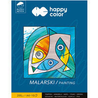 Blok malarski Mody Artysta, A4, 10 ark, 200g, Happy Color HA 3720 2030-M10