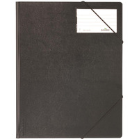 Folder na dok. z gumkami naronymi 1-150 kart ek, PCV Czarny 232001 DURABLE (X)