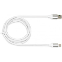 Kabel do transferu danych i zasilania USB 2w1 TYP C biay 1, 5m (3A)Ibox IKUMTCWQC