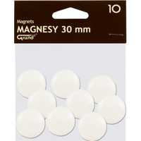 Magnes 30mm GRAND, biay, 10 szt 130-1693