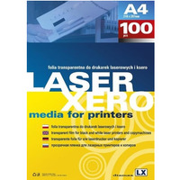 Folia do drukarek laserowych i kserokopiarek (100) LX A4 transparentna 100 mic. Argo 413038