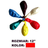 Balony 12 METALLIC, czerwony, 100 szt. FIORELLO 170-1588