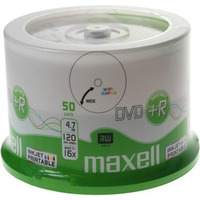 Pyta MAXELL DVD+R 4.7GB 16x, (50szt) PRINTABLE, white, do nadruku, cake 275702