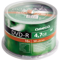 Pyta OMEGA DVD-R 4, 7GB 16X CAKE (100) OMD16C100- -a