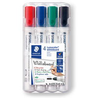 Marker Lumocolor do biaych tablic whiteboard, okrgy, 4 kol. (2, 3, 5, 9) w etui box, Staedtler S 351 WP4