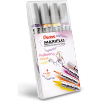 Markery suchocieralne MAXIFLO (4 sztuki) fiolet/brz/ty/pomaraczowy MWL5S-4W-EFGV PENTEL komplet