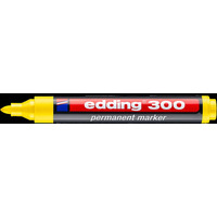 Marker-foliop.300 żółty EDDING końcówka okrągła