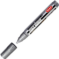 Marker kredowy, kocwka okrga 4, 5mm, 8g tuszu srebrny TO-292 Toma