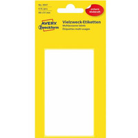 Trwa�e minietykiety do opisywania r�cznego, 6 etyk./op., 98 x 51 mm, bia�e, AVERY ZWECKFORM, 3047