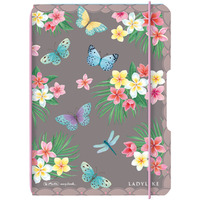 Notatnik A6 40 kartek kratka PP MY.BOOK flex ladylike butterflies 50044313 Herlitz