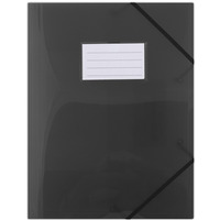 Teczka z gumką A4 PP z kiesz. 8568001PL-01 czarna BIELLA (X)