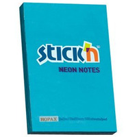 Bloczek STICKN 76x51mm niebieski neon 100k 21207 STICKN