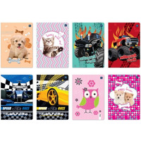 Zeszyt A5 32 linia mix wzor�w INTERDRUK