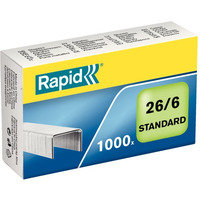 Zszywki Rapid Standard 26/6 1M, 1000 szt., 24861300