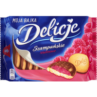 Ciastka DELICJE Szampaskie malina 294g