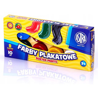 Farby plakatowe Astra 8 kolorw - 10 ml, 83113901