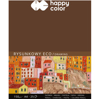 Blok rysunkowy ECO, ART, A4, 25 ark, 150g, Happy Color HA 3715 2030-A25