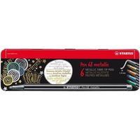 STABILO PEN 68 metallic etui metalowe 6 szt 6806/8-32