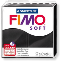 Kostka FIMO soft 57g, czarny, masa termoutwardzalna, Staedtler S 8020-9