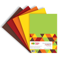 Arkusze piankowe FOREST, A4, 5 ark, 5 kolorw, 2 rodzaje, Happy Color HA 7130 2030-FOREST