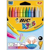 Kredki wiecowe BIC Kids Plastidecor 12 kolorw, 945764