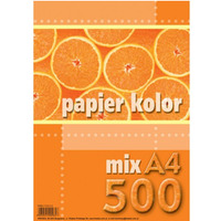 Papier xero A4 mix kolorw (500 arkuszy) KRESKA