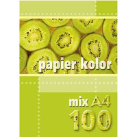 Papier xero A4 mix kolor�w 160g (100 arkuszy) KRESKA