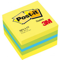 Mini Kostka samoprzylepna POST-IT (2051L), 51x51mm, 1x400 kart., cytrynowa UU009543115 3M