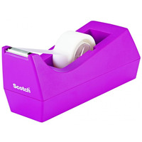 Dyspenser do taśm SCOTCH (C-38-M), w zestawie taśma Magic 19mmx8, 9m, fioletowy
