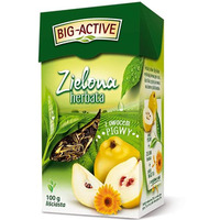 Herbata BIG-ACTIVE zielona liciasta z owocem pigwy 100g