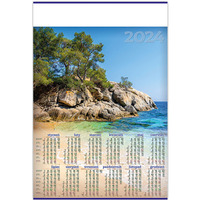 Kalendarz Plakatowy B-1, P07 - MORZE 2024 TELEGRAPH