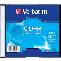 Pyta CD-R VERBATIM SLIM 700MB x52 Extra Protection 43347 (X)
