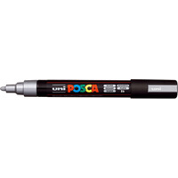 Marker z tuszem pigmentowym PC-5M srebrny POSCA UNPC5M/DSR