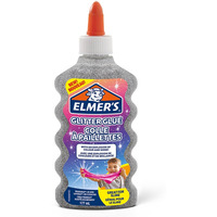 Elmers klej brokatowy, srebrny, zmywalny i przyjazny dzieciom, 177ml, 2077255 (X)