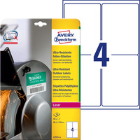 Etykiety ultra resistant L7915-10 99, 1x139 10ark polietylenowe, Avery Zweckform