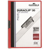 Skoroszyt DURABLE DURACLIP Original 30 czerwony 2200-03